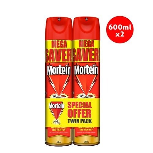 Mortein Multi Insecticide Killer 600ml -twin Pack- Special Offer
