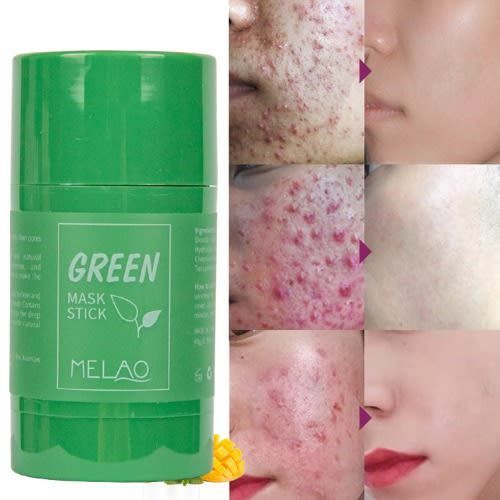 Green Tea Purifying Clay Stick Mask Anti-Acne Deep Cleansing Oil Control Facial Beauty