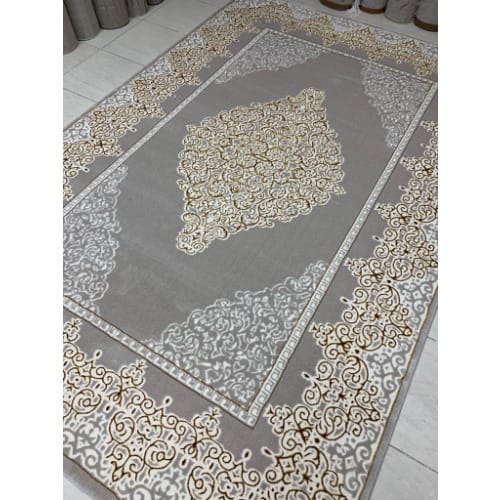 Turkish Retro Shades Center Rug - 7 By 10 Feet Size