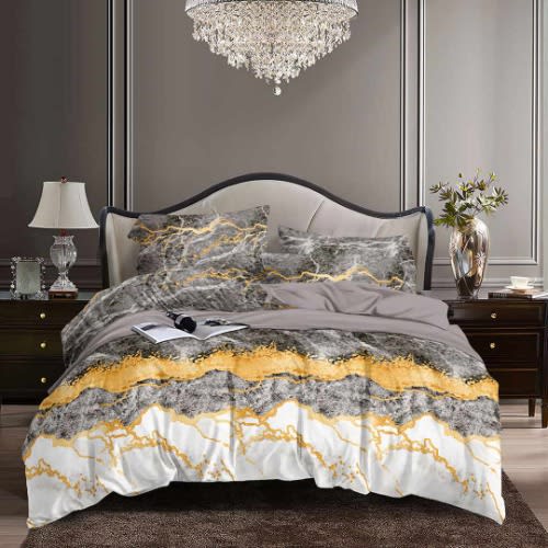 Bedsheet Duvet And Four Pillowcases
