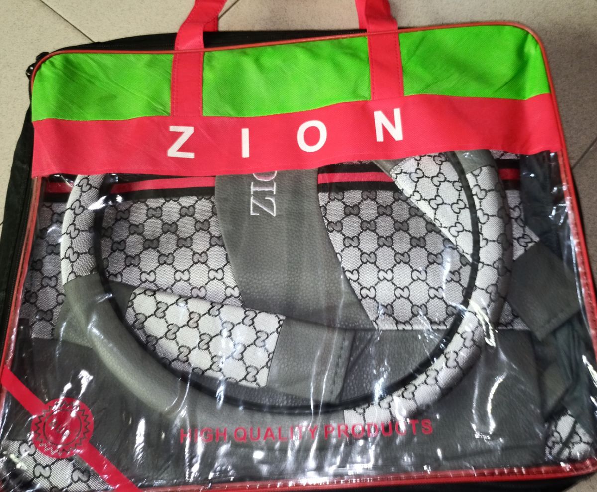 Universal Car Seat Cover Fabric + Leather For All Saloon Cars Gray