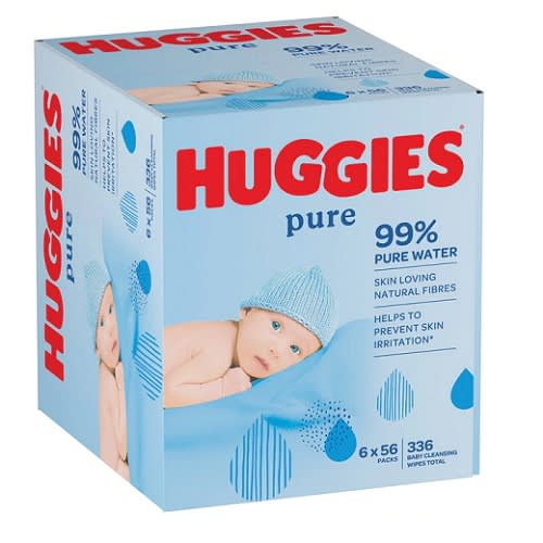 Pure Baby Wipes 6x56 Pack