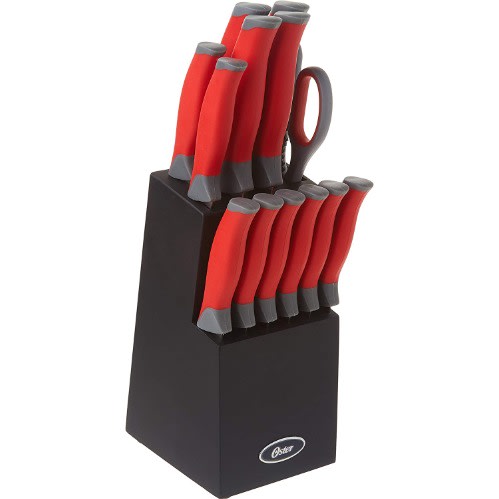 Lindbergh Stainless Steel Knife Block Set - 14 Piece