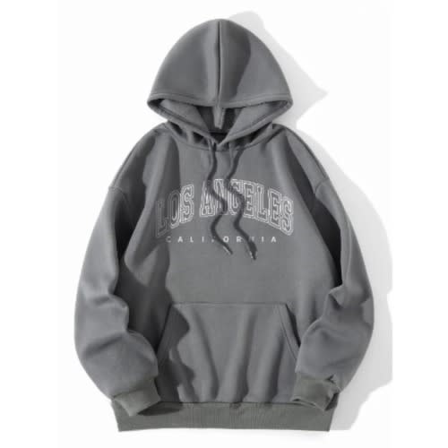 Print Unisex Hoodies - Grey