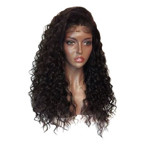 Fluffy Curly Long Lace Frontal Synthetic Wig