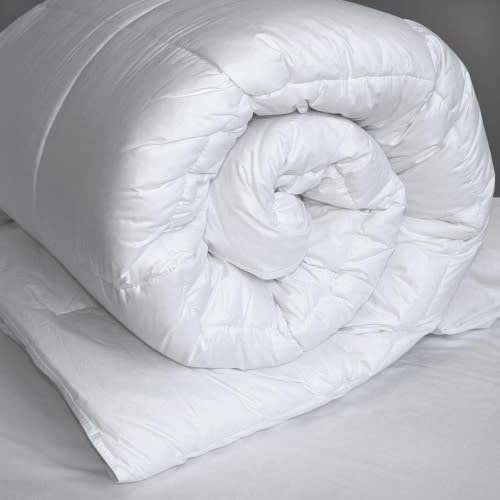 Plain White Doubled Fibre-fill Duvet - 100% American Cotton