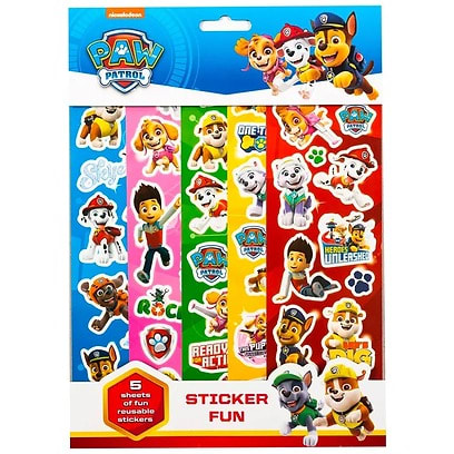 Paw Patrol Sticker Fun -5 Sheets