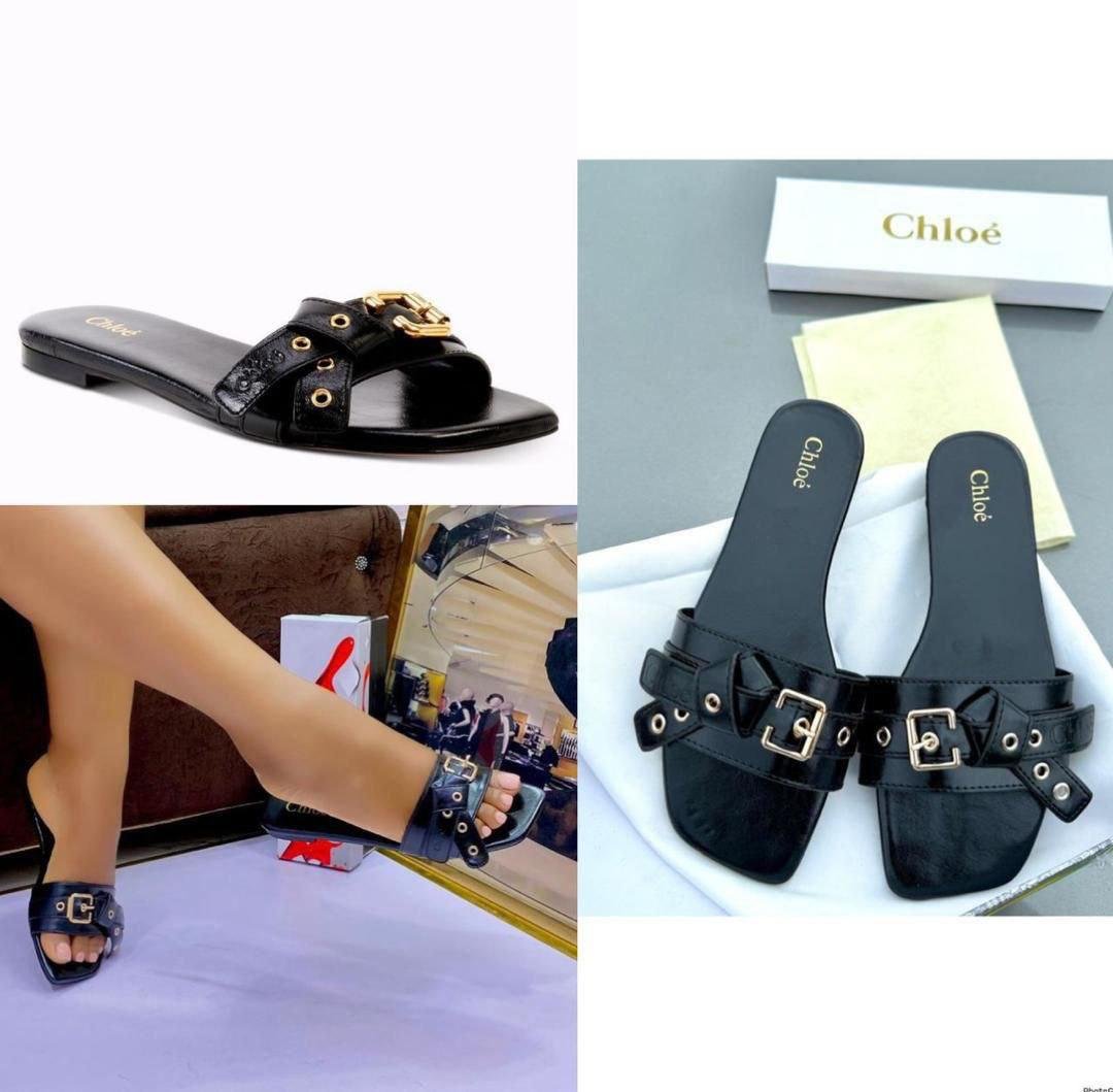 LUXURY CHLOE FLAT SLIPPERS,