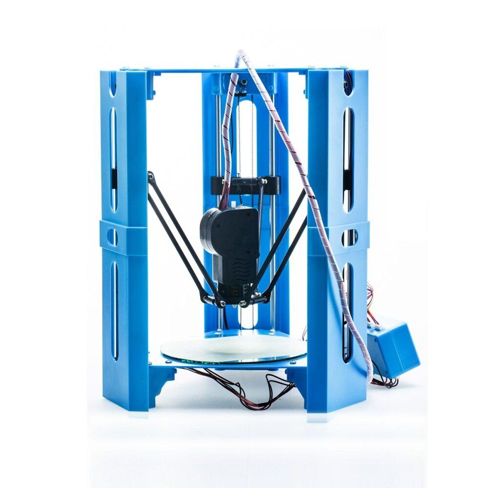 Desktop Hero Delta DIY 3D Printer Kit High Precision Printing SD Card Three Axis Blue