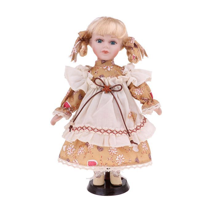 30cm Cute Porcelain Doll Victorian Girl Figures With Stand Adult
