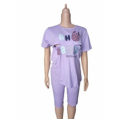 Multipurpose Sexy Maternity/nursing Night Wear With Adjustable Waist Top