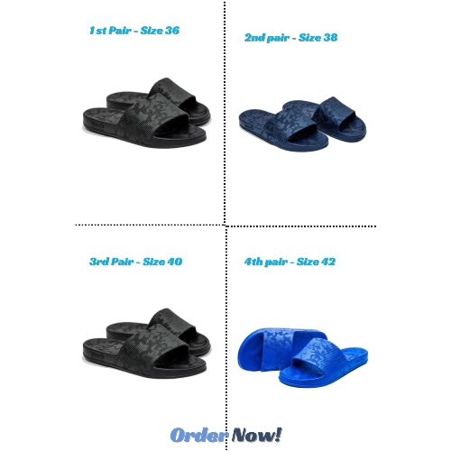 4in1 Unisex Slides - Indoor & Outdoor Footwear
