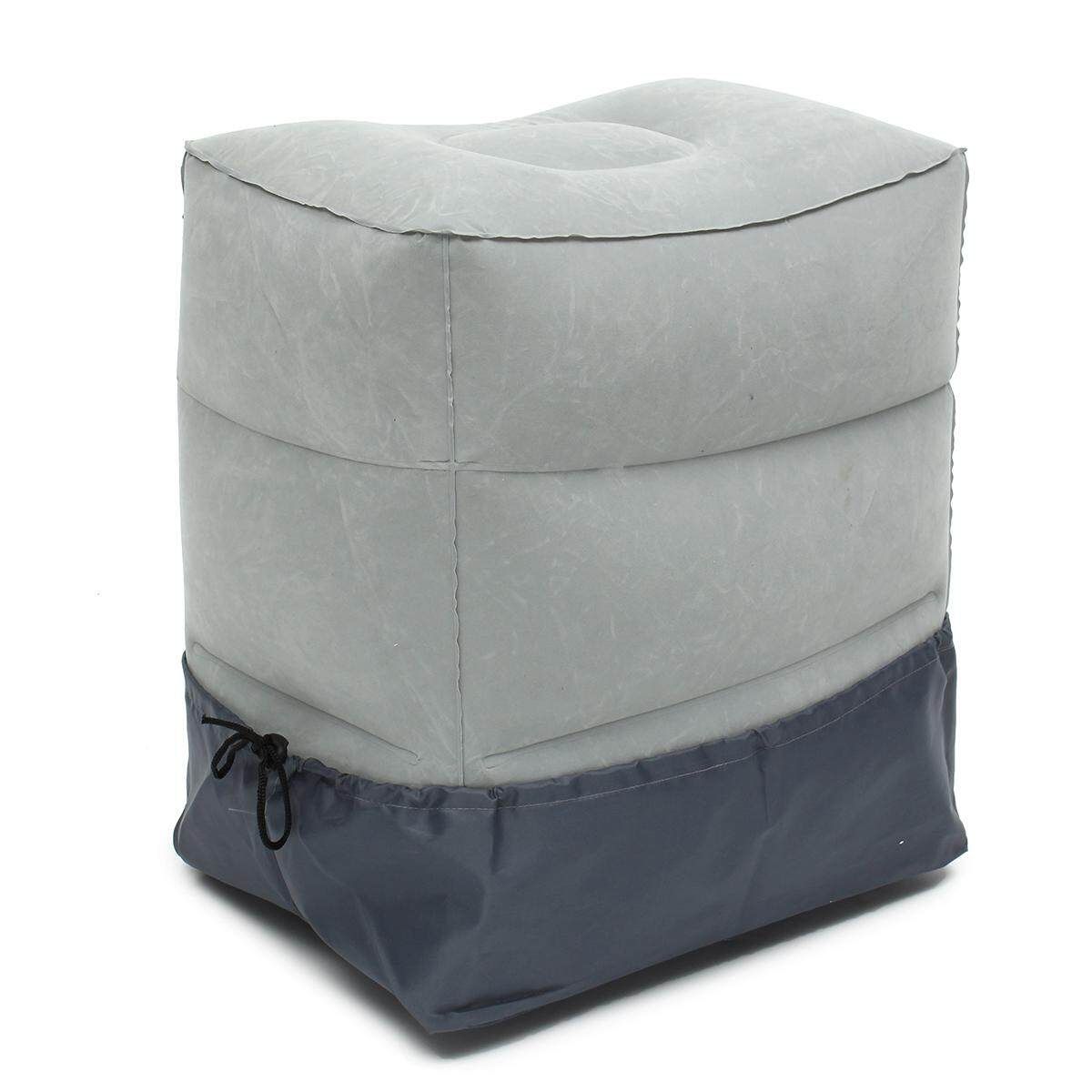 Travel Inflatable Foot Rest Portable Pad Footrest Pillow Kids Plane Train Bed