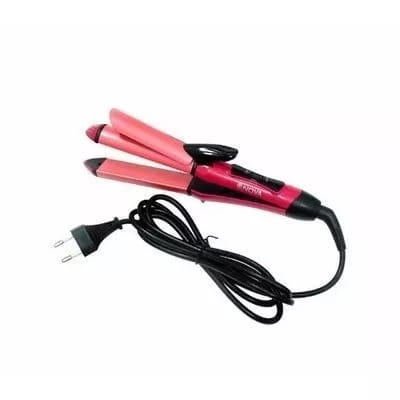 2 In 1 Hair Curler & Straightener