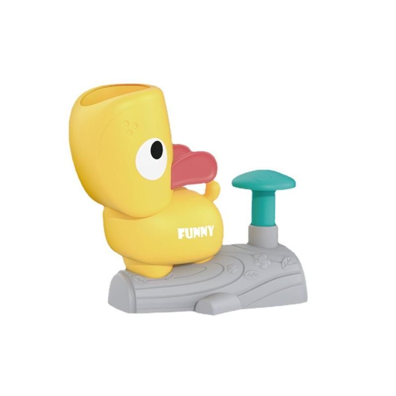 Dog Flying Disc Launcher Toy Interactive Fetch Toy (Yellow)