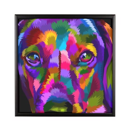 Wall Art Digital Print 30" By 30"-Ready To Hang Plain Black Glass Frame 2104