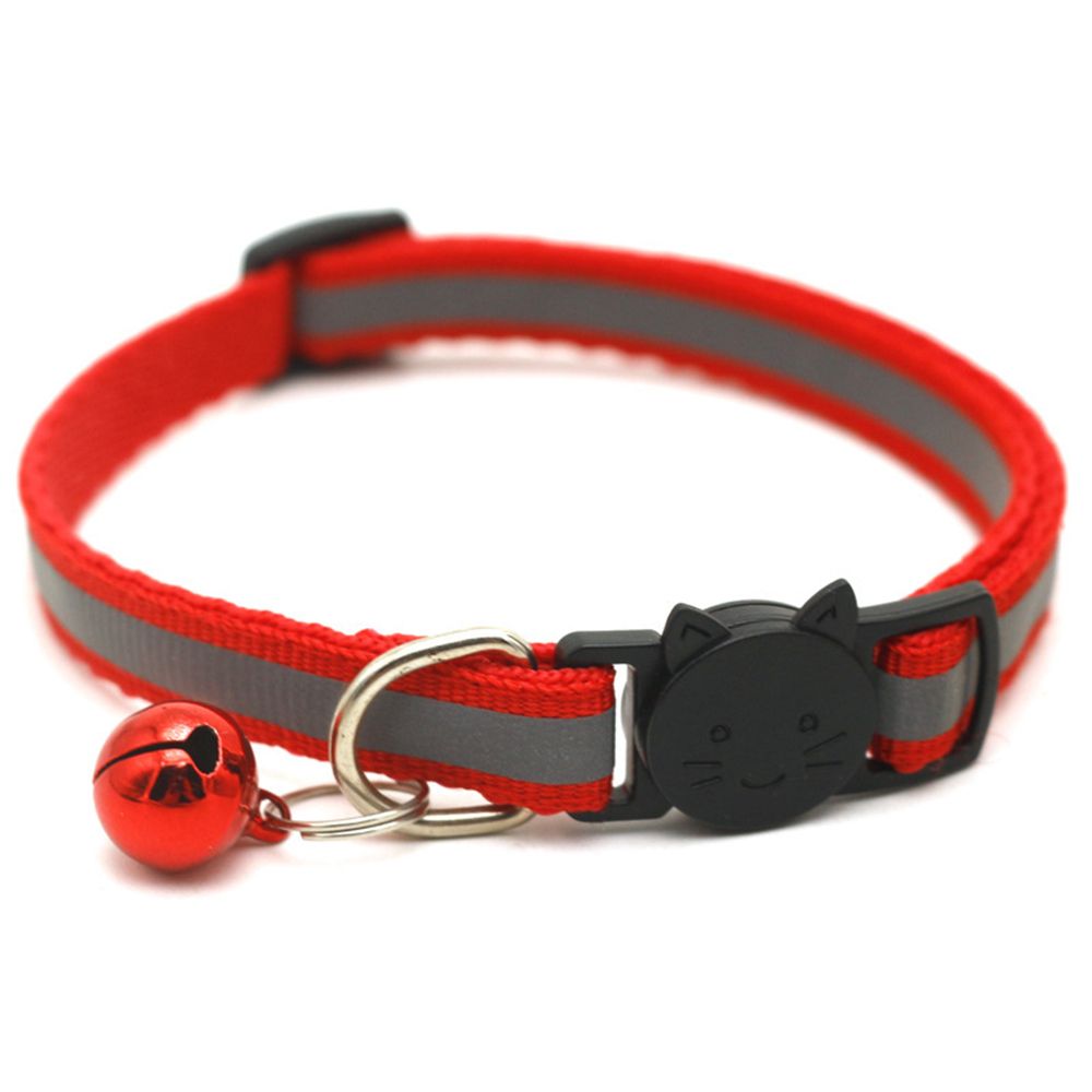 Pet Supplies Reflective Patch Collar Release Buckle Bell