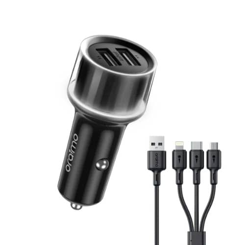 Highway 15 15.5w Car Charger With 3-in-1 Cable