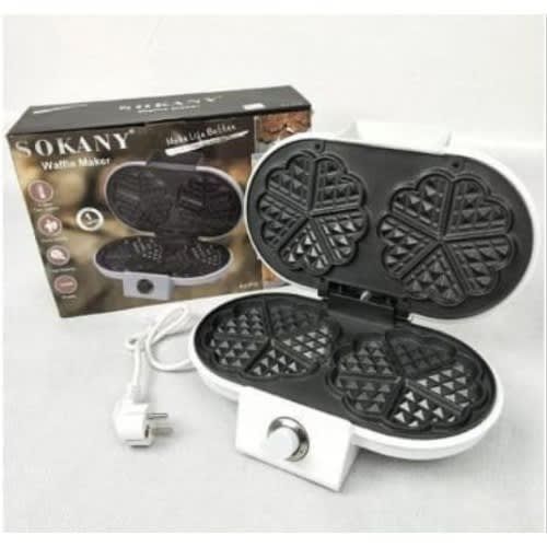 Double Face Nonstick Waffle Maker, 1200W