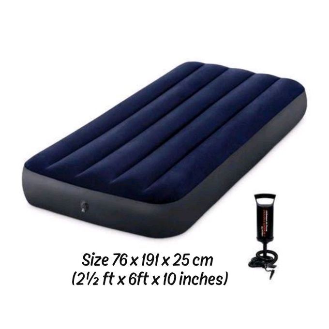Inflatable Single Size Air Mattress With Pump