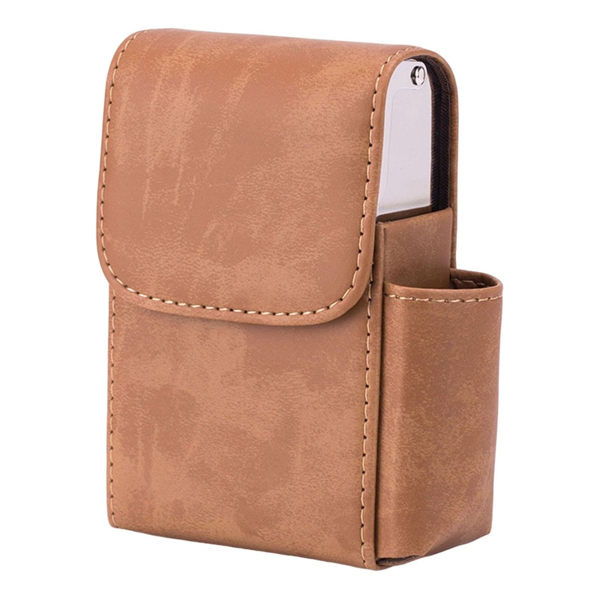 Leather   Holder Hard Case 20 No Texture Brown