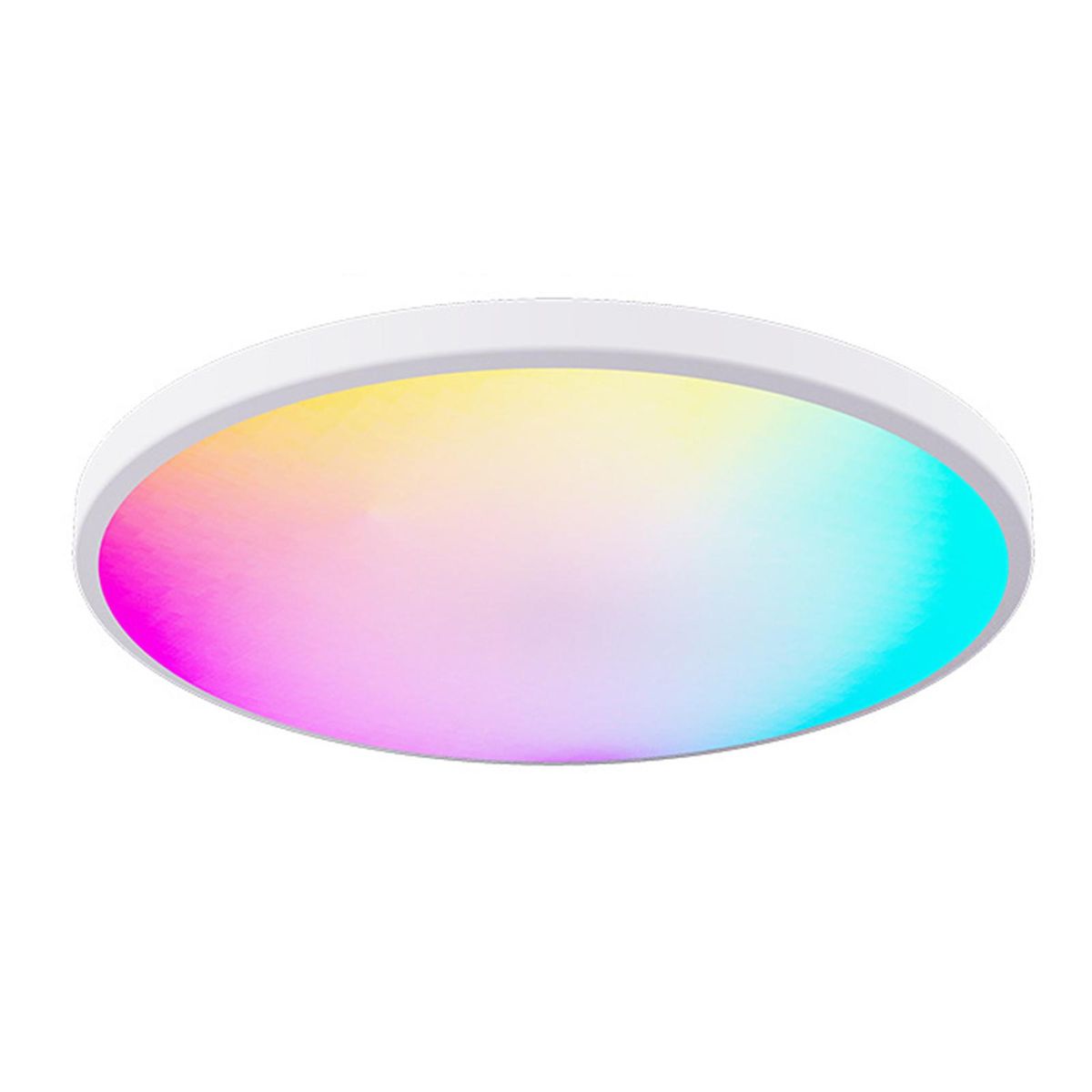 Neoglint RGBCW Full Color Ceiling Lamp Round LED Ceiling Light Fixture for Bedroom Living Room Stepless Dimming with RF Remote Control