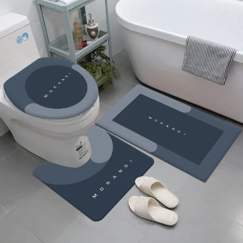Toilet Rug 3 In 1