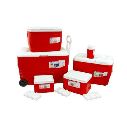 Portable Cooler Box Ice Chest Picnic Insulated Food Containers- 6 Pieces