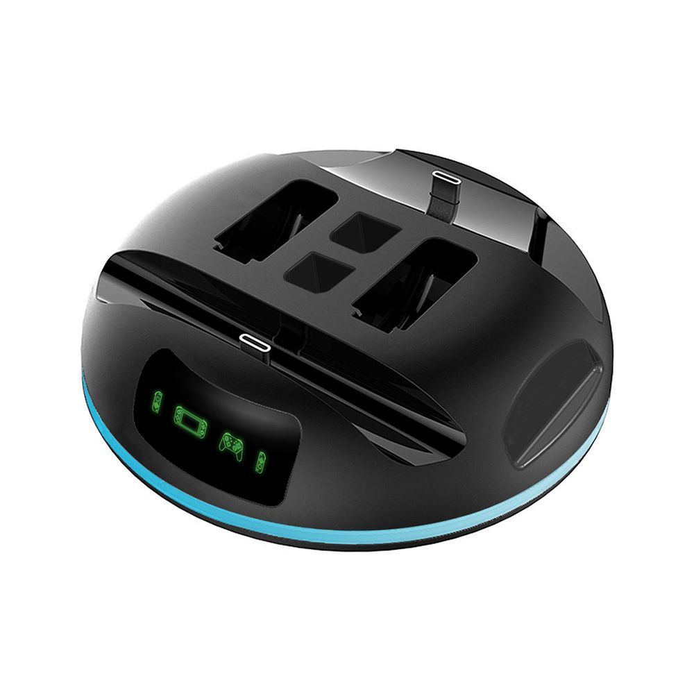 4-in-1 Charger Station With LED Indicator/Type-C Interfaces