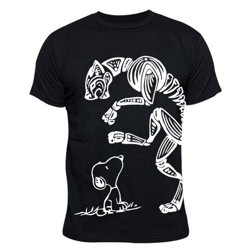 Fearless Print T-Shirt - Black