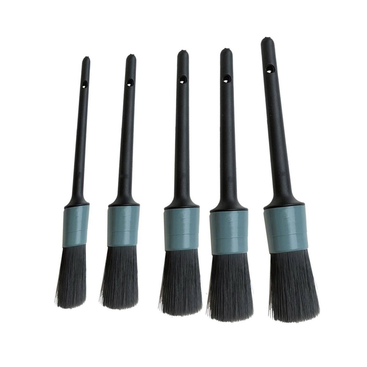 5 Pieces Car Detailing Brush Set With Hole On The Top Of Handle