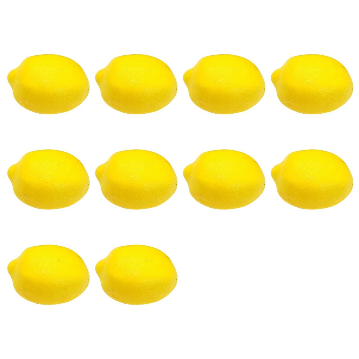 10Pcs Artificial Fruit High Simulation Fade-less-Yellow