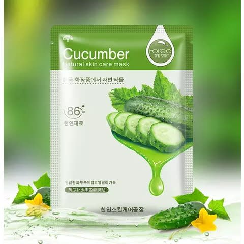 Cucumber Beauty Face Mask-12pcs