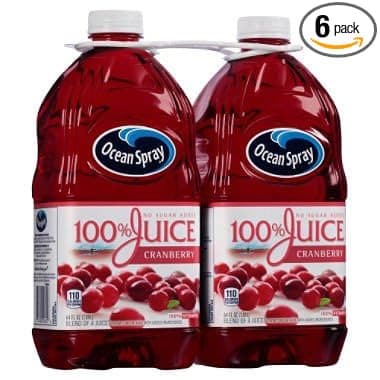 Ocean Spray 100% Juice - Cranberry - 64 Fl. Oz. Bottles - 2 Ct.