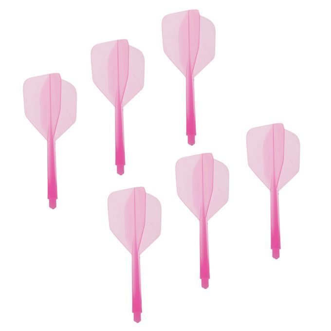 6 Pieces Transparent 2BA Thread Dart Shafts And Dart Flights Pink
