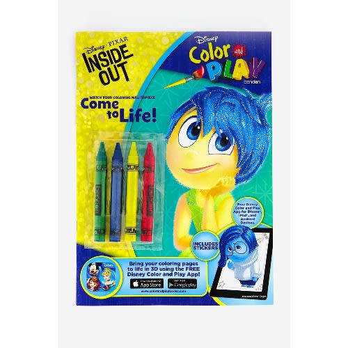 Inside Out Come To Life Colour And Play Activity Book With Crayons