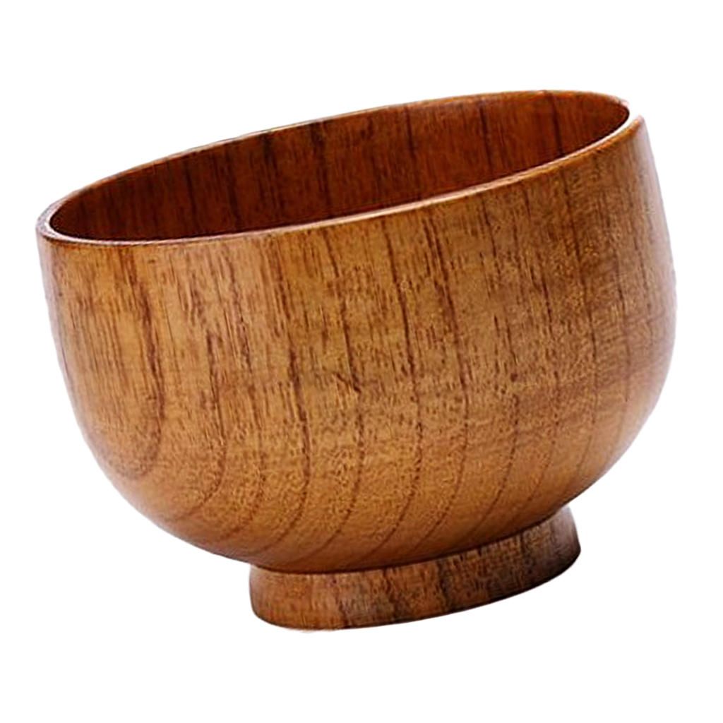 Bowls Wood Miso Rice Bowls Asian Tableware Soup Bowl For Home