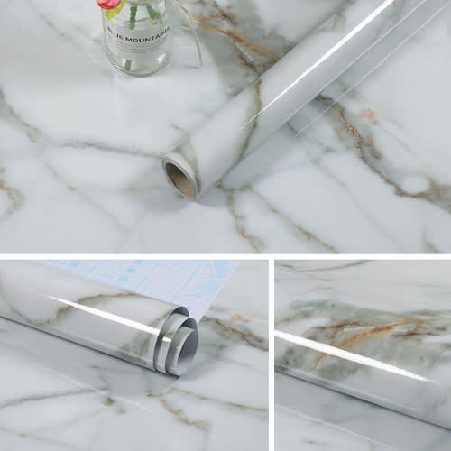 60cm X 5m Self Adhesive Marble Design Wallpaper