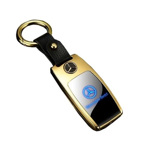 Key Holder  With Rechargeable USB + Lighter For - Mercedes Benz