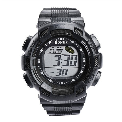 Honhx Digital Sports Watch For Men - Black