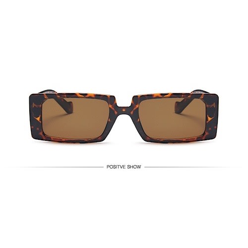 Vintage Retro Sunglasses - Brown Leopard