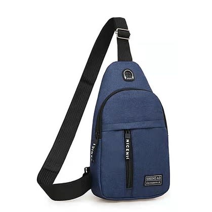 Unisex Messenger Crossbody Chest Bag - Blue