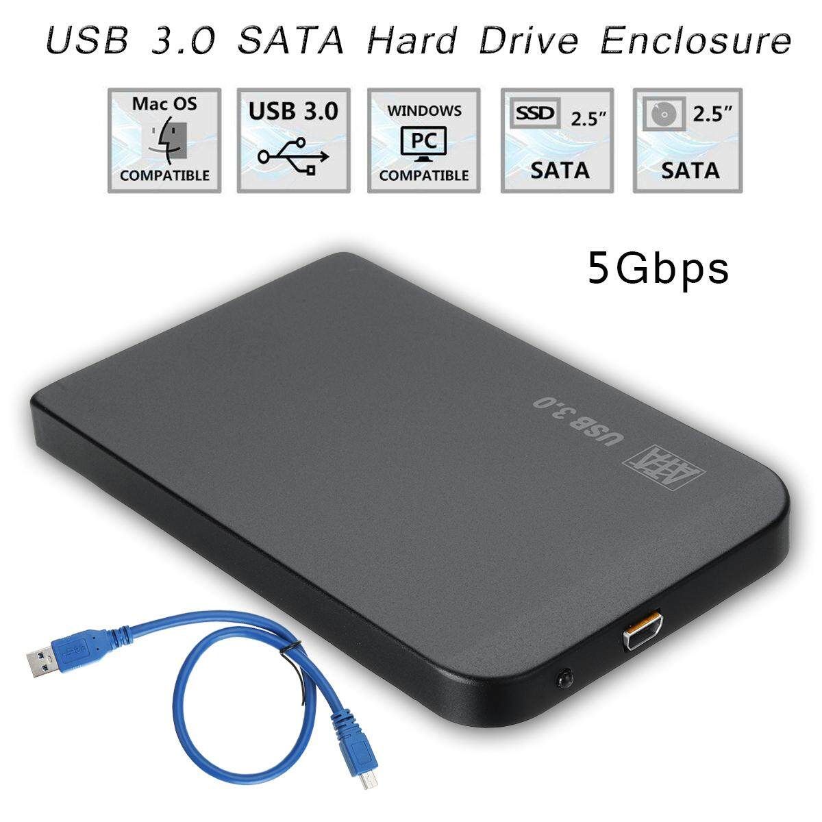 HDD Enclosure USB 3.0 2.5inch SATA External Hard Drive SSD Cover Case 5Gbps