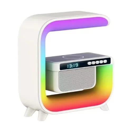 G3 Led Bluetooth Speaker With Clock Display And Wireless Charging