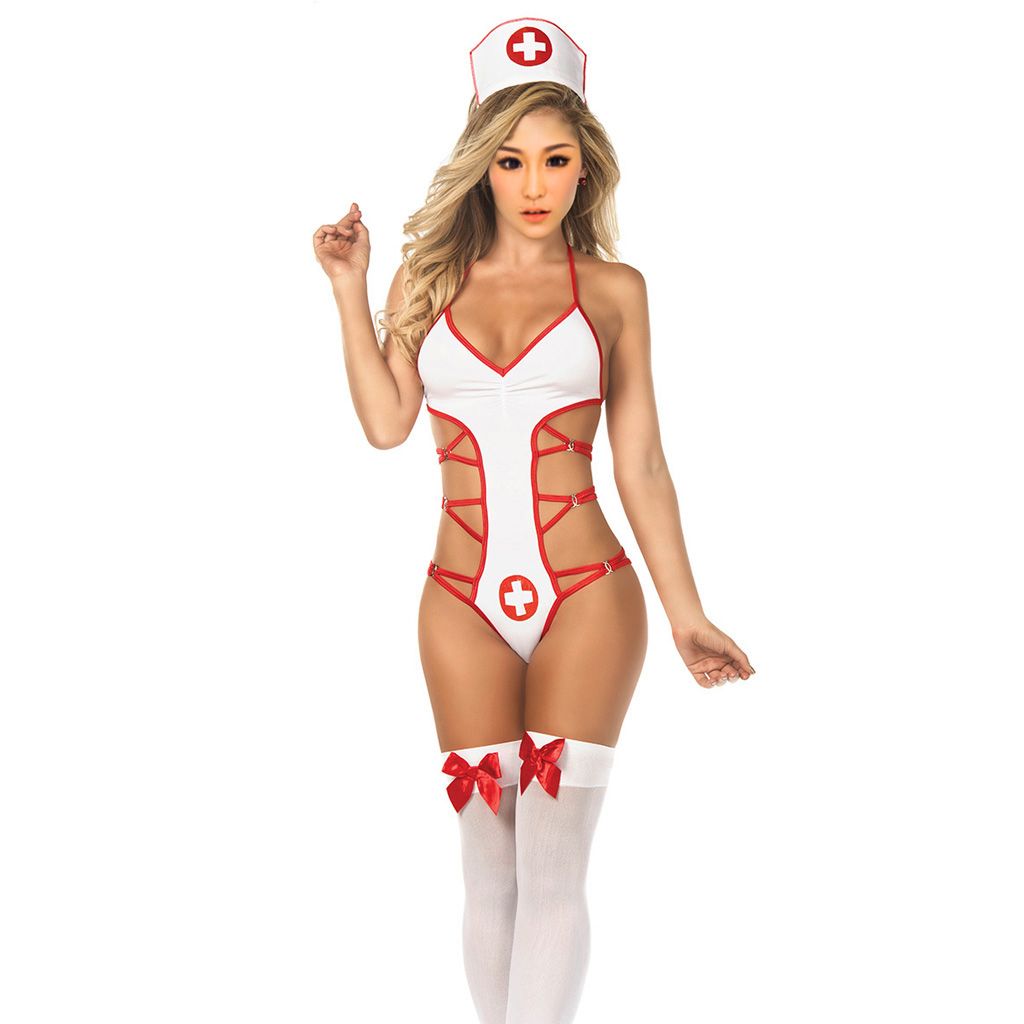 Nurse Doctor Uniform Costume Lingerie Halloween Cosplay