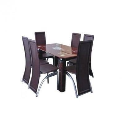 Exquisite 6-Seater Glass Dining Set
