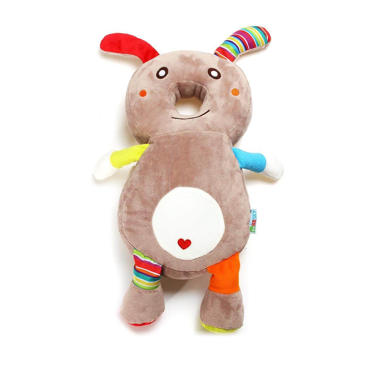 Baby Toddler Kids Head Cushion Protection Pillow Safety Pad For Crawling Walking Dark Brown