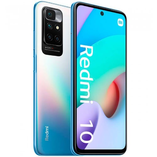 Redmi 10 2022 - 6.5" - 128GB ROM - 4GB RAM - Dual SIM - 4G LTE - 50MP - Fingerprint - 5000mAh - Blue
