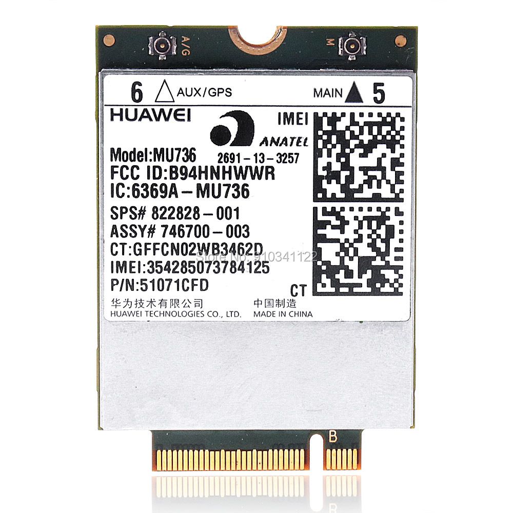 Hua.wei MU736 3G WWAN Card Module 723985-001 748599-001 For