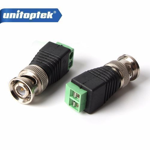50 Pieces Coax CAT5 To Camera CCTV BNC Connector Male Terminal Video Balun Connector[50Pieces]